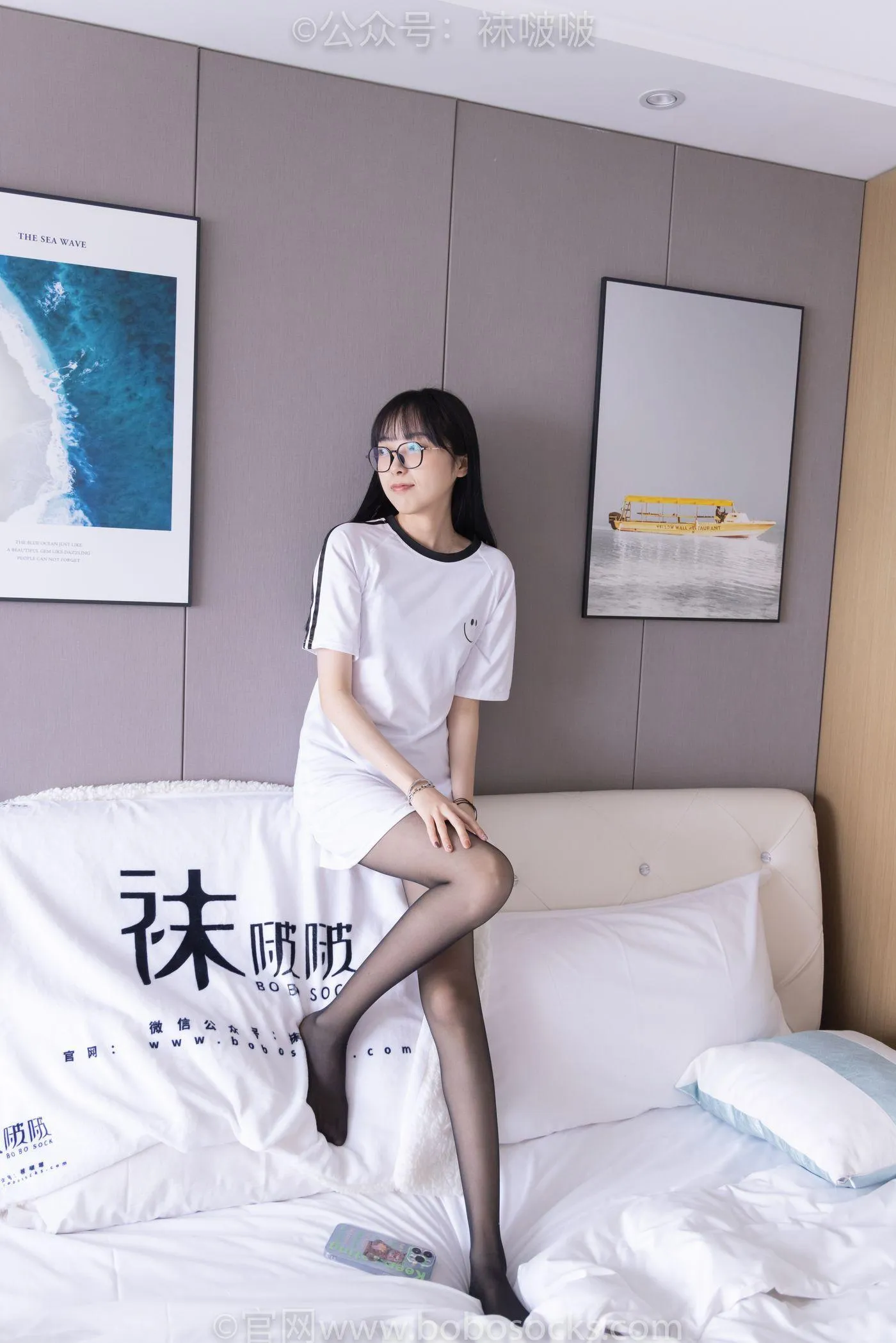 [BoBoSocks袜啵啵]NO.067 稚予-匡威帆布鞋、黑丝 [125P]插图3